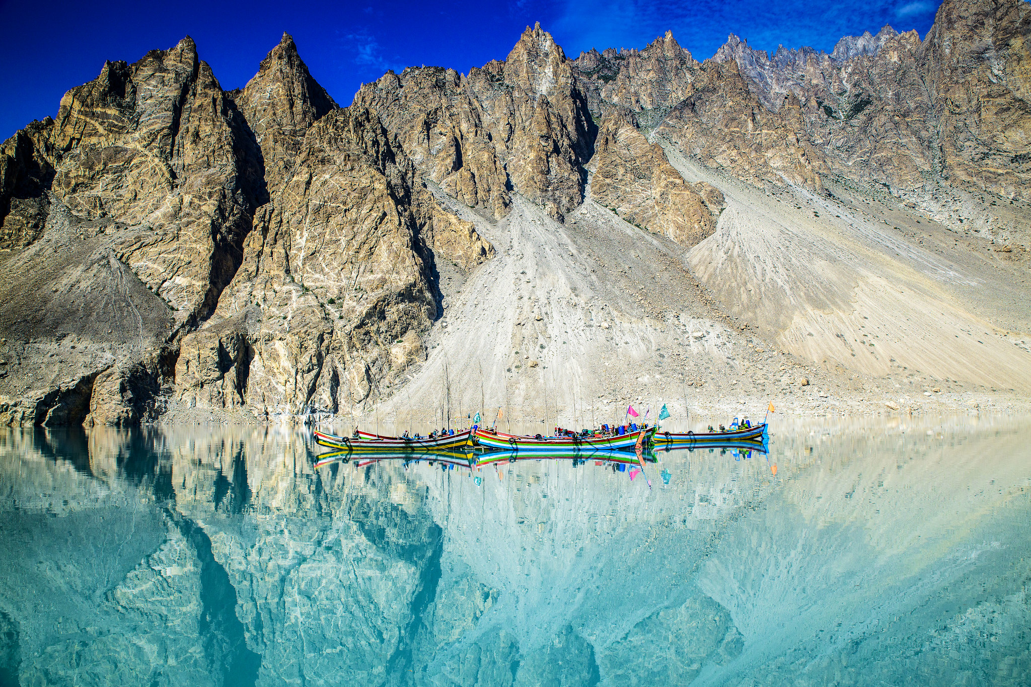 Attabad lake by Zill Niazi