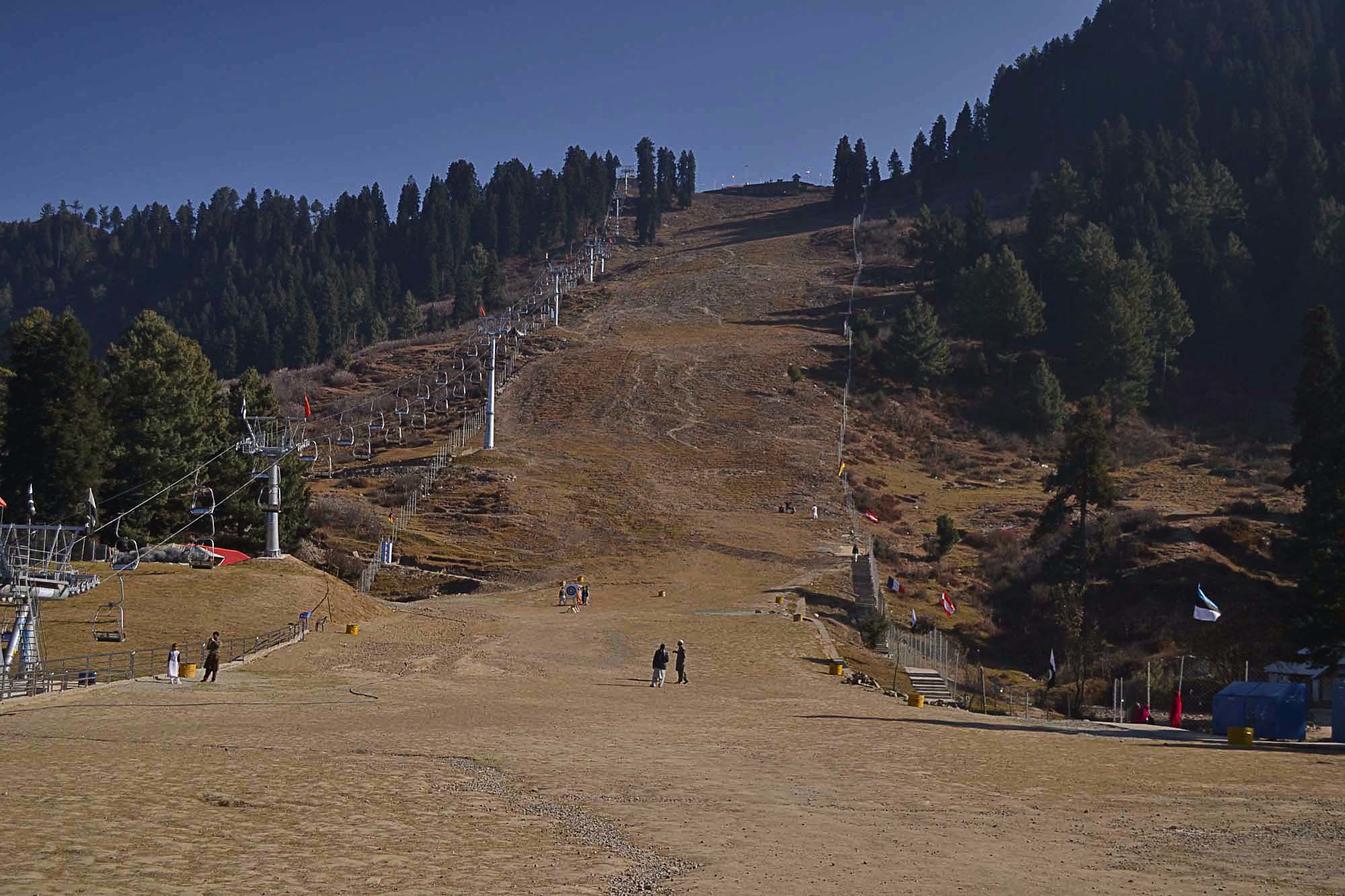 Malam Jabba skiing track in summers by Rizwan Mir